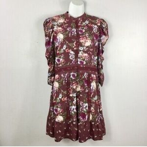 Coco & Jaimeson Rise Of Romance Puff Sleeve Dress Size xL